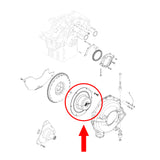 Round Engine Flywheel Coupler Assembly Mercury Marine MerCruiser Mallory Sierra Quicksilver Sterndrive Inboard Outboard - 8M0098795, 861523A9, 9-72503, 18309A2, 18311A2, 18311A17, 812964A2, 18-2412
