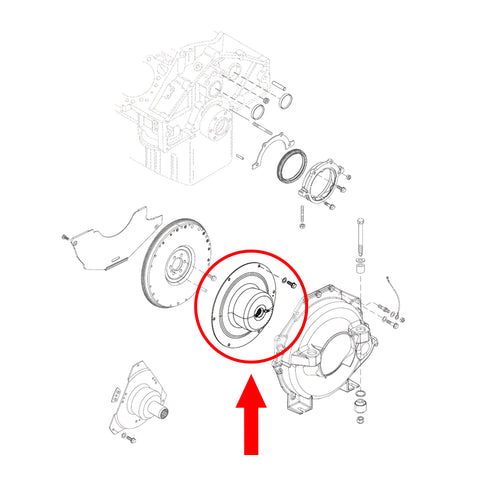 Round Engine Flywheel Coupler Assembly For MerCruiser Quicksilver Brav ...
