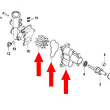 Sea Water Pump Impeller Kit For MerCruiser 46-862914A13 8M0118062 18-3160