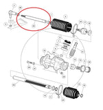 Steering Drag Link with Male Thread For Club Car DS Carts 103653401, 1036534-01 - Automotive Authority