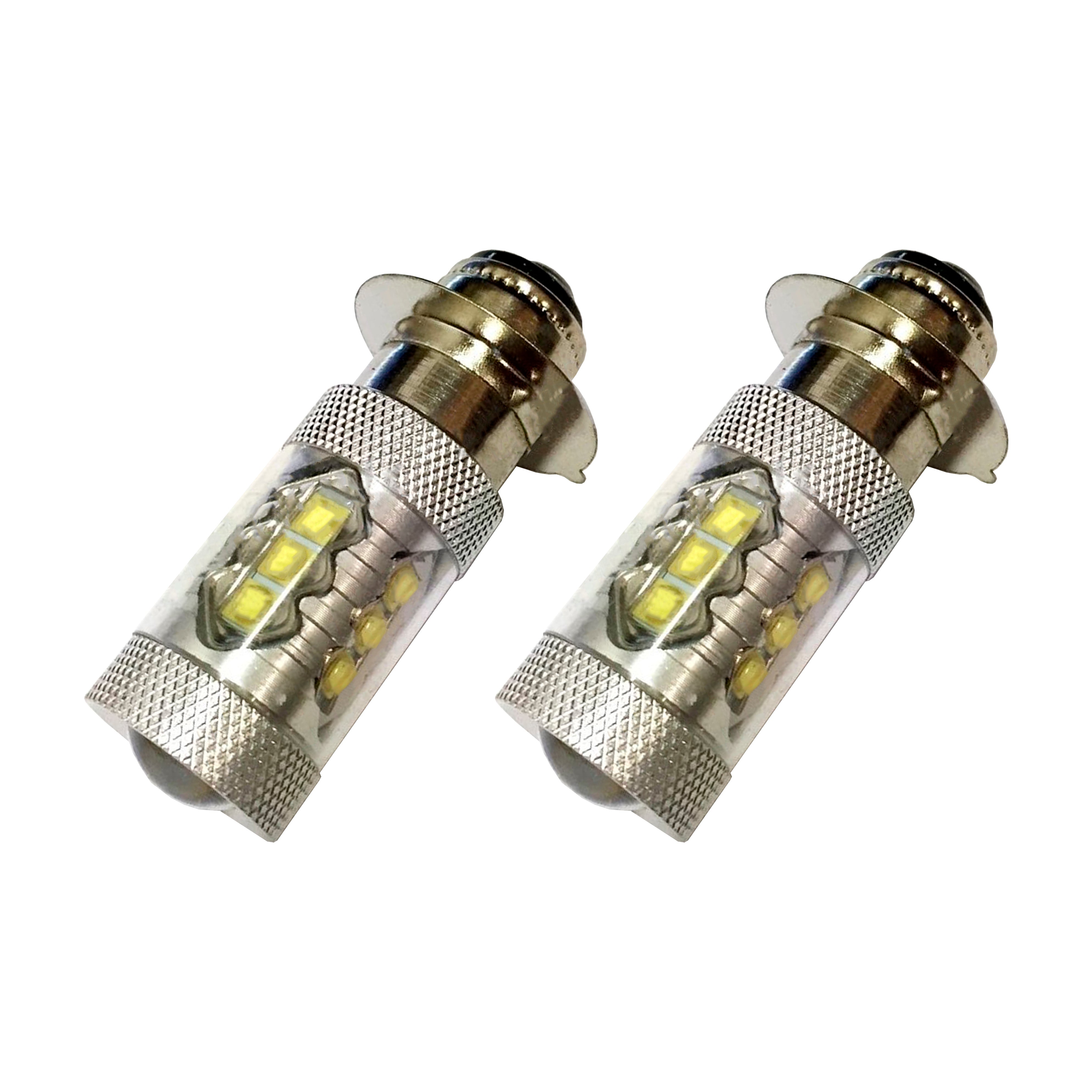 Arctic Cat ATV Super White LED Headlights Bulbs 80W Upgrade 2 Pack