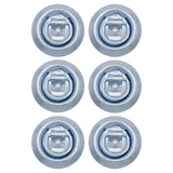 4" Round Surface Mount D Ring Loop Rope Chain Tie Down Trailer 1000 lbs - Automotive Authority