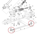 Tie Rod End Driver + Passenger Side Set For EZGO TXT 2001-Up 70902-G02 70902-G01