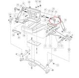 Embout de biellette de direction, filetage gauche LH pour voiture de Club précédent et chariot de Golf DS 102022602 