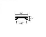 5/8" BLACK Insert Trim Molding Flexible Screw Cover - RV Boat Camper - Automotive Authority