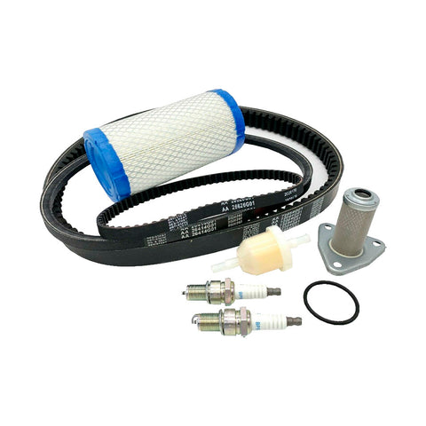 Tune Up Kit For 06-07 EZGO TXT ST350 - Replacement Drive, Starter, Timing Belt, Filter, Plug