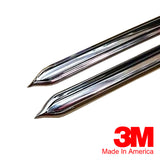 Vintage Style 5/8" Chrome Side Body Trim Molding - Formed Pointed Ends - Automotive Authority