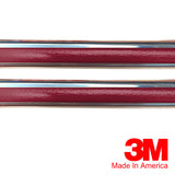 Vintage Style 5/8" Autumn Maple & Chrome Side Body Trim Molding - Formed Pointed Ends - Automotive Authority