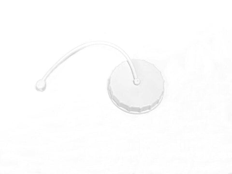 Valterra White Gravity Water Inlet Cap with Lanyard, Replacement A0120S