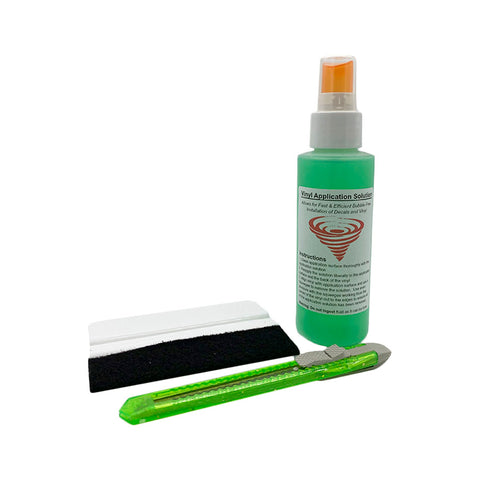 Vinyl Wrap Application Solution, Squeegee, and Razor Blade Tool Kit - Automotive Authority