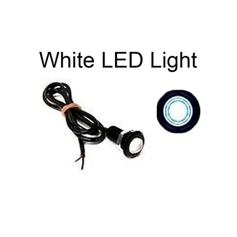 White 1" LED Clearance Marker Trailer Marker Signal Light - Automotive Authority
