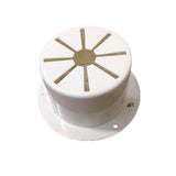 WHITE Electric Power Cord Medium Round Cable Hatch 3.5" Cutout RV Trailer - Automotive Authority