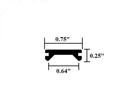 75 Ft White Flexible Screw Cover Trim Molding – Insert Trim For RV Boat Camper – 3/4 Inch
