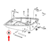 Water Spray Nipple Motor Pan Pee Hose for Johnson Evinrude BRP OMC Lower Motor Cover Hood - 321885, 0321885