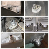 AN3-AN20 Weld On Bung Stainless Steel Male Flare Weldable Fuel Tank Fitting Thread Hose Adapter Connector