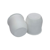 White Trailer Wheel Hub Center Cap 4.25 inch diameter Travel Trailer, Camper RV - Automotive Authority