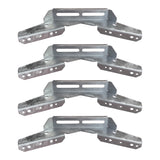 Pontoon Wing Bunk Bracket for Boat Pontoon Bolster Trailer, V Wing Bracket